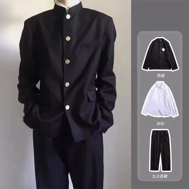 Trench Suit Japanese School Uniform Dk Uniform Men And Women Couple High Street Stylish Suit High-End Three-Piece Suit - Image 5